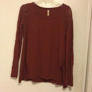 Free People medium cotton lace top